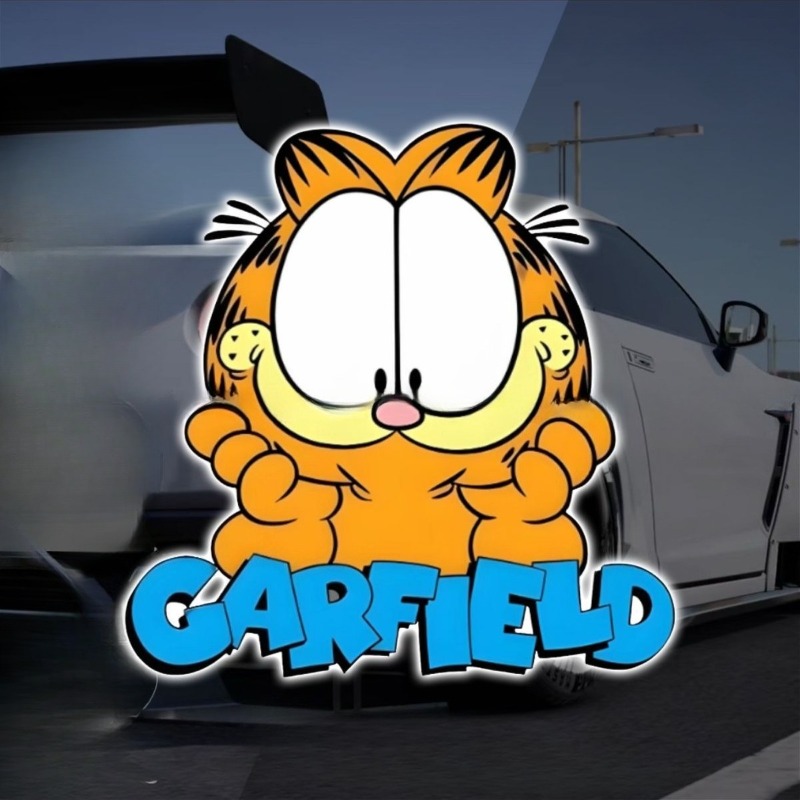 Creative cartoon cute Garfield - Car Accessories Decoration recension och pris