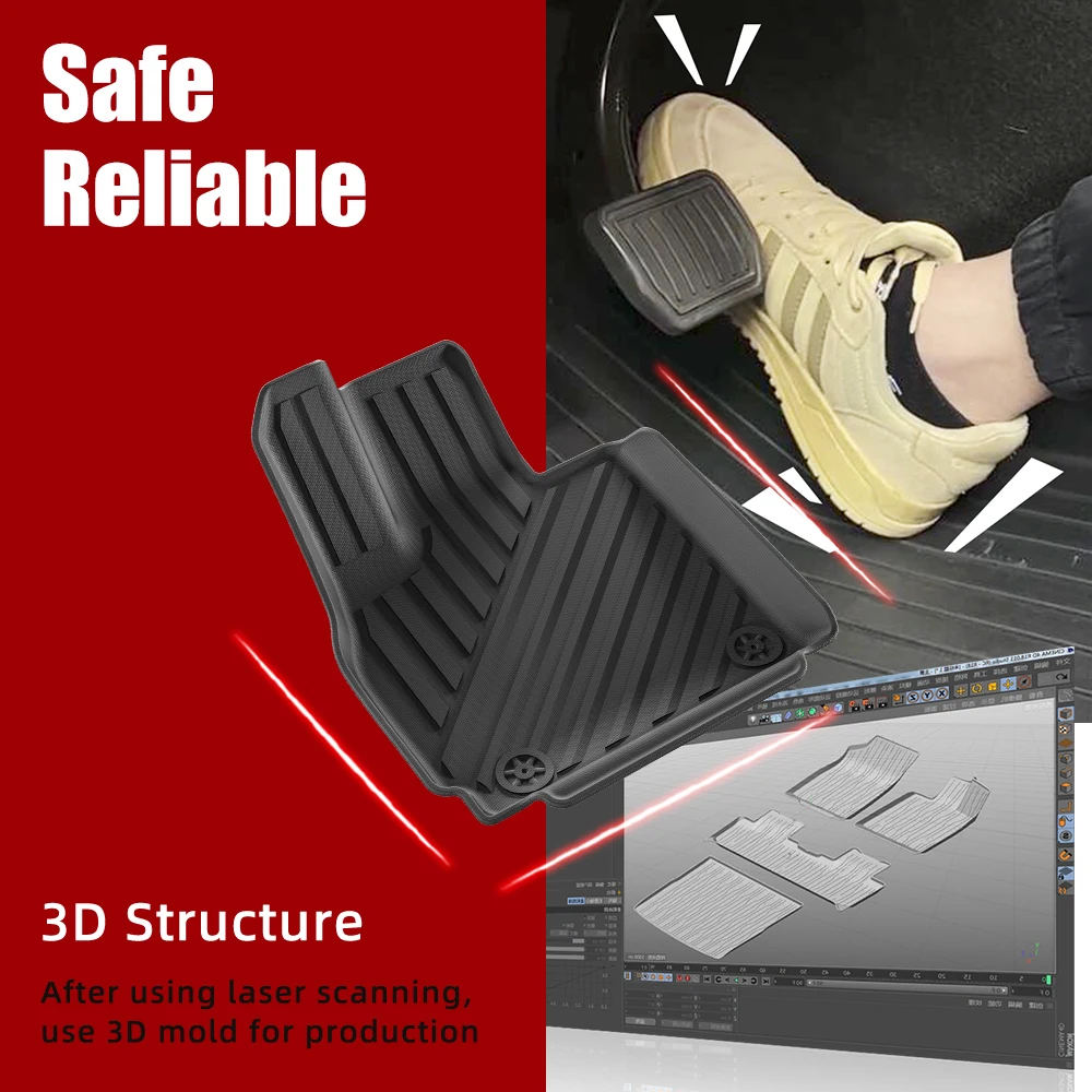 3D TPE Car Floor Mat for Porsc - Car Floor Mat Rubber recension och pris