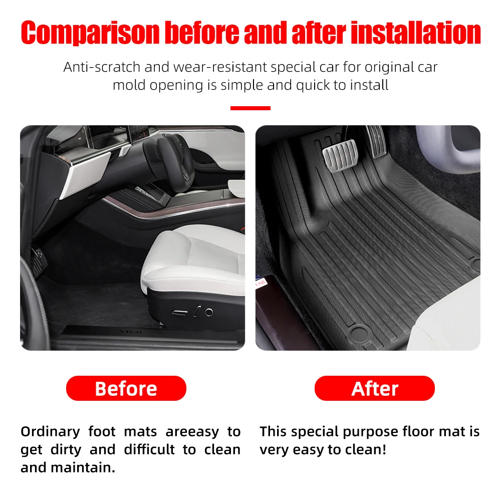 3D TPE Car Floor Mat for Porsc - Car Floor Mat Rubber recension och pris