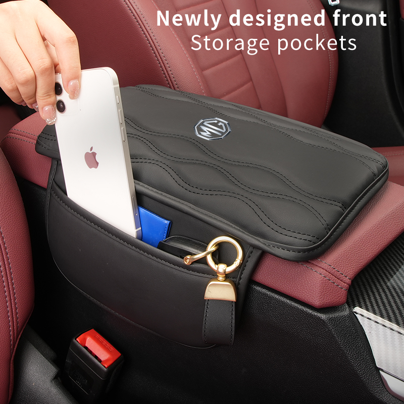 Car Armrest Cushion Leather Co - Car Trunk Organizer recension och pris
