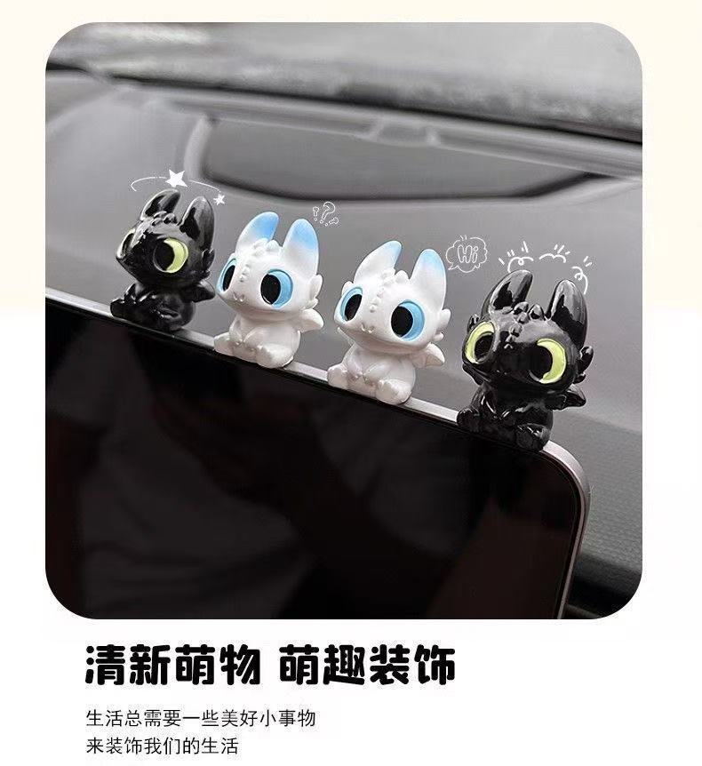 Cute toothless baby doll figur - Car Accessories Decoration recension och pris
