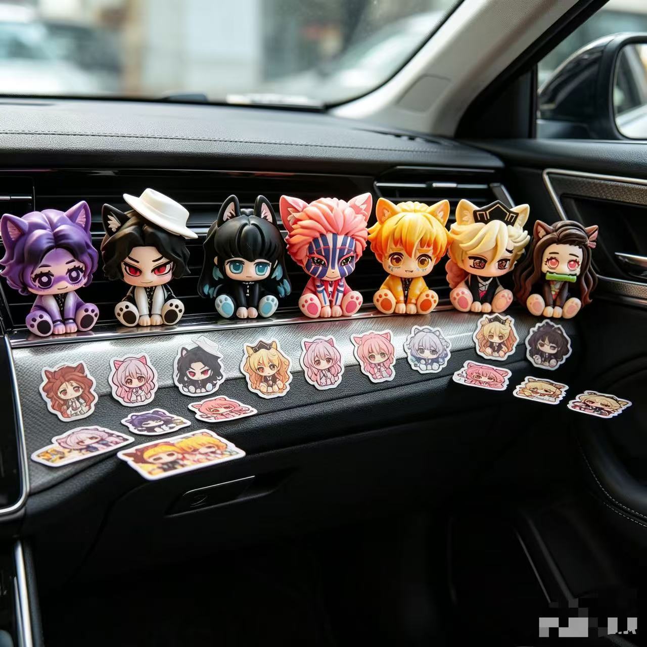 Demon Slayer Cute Chibi Figuri - Car Accessories Decoration recension och pris