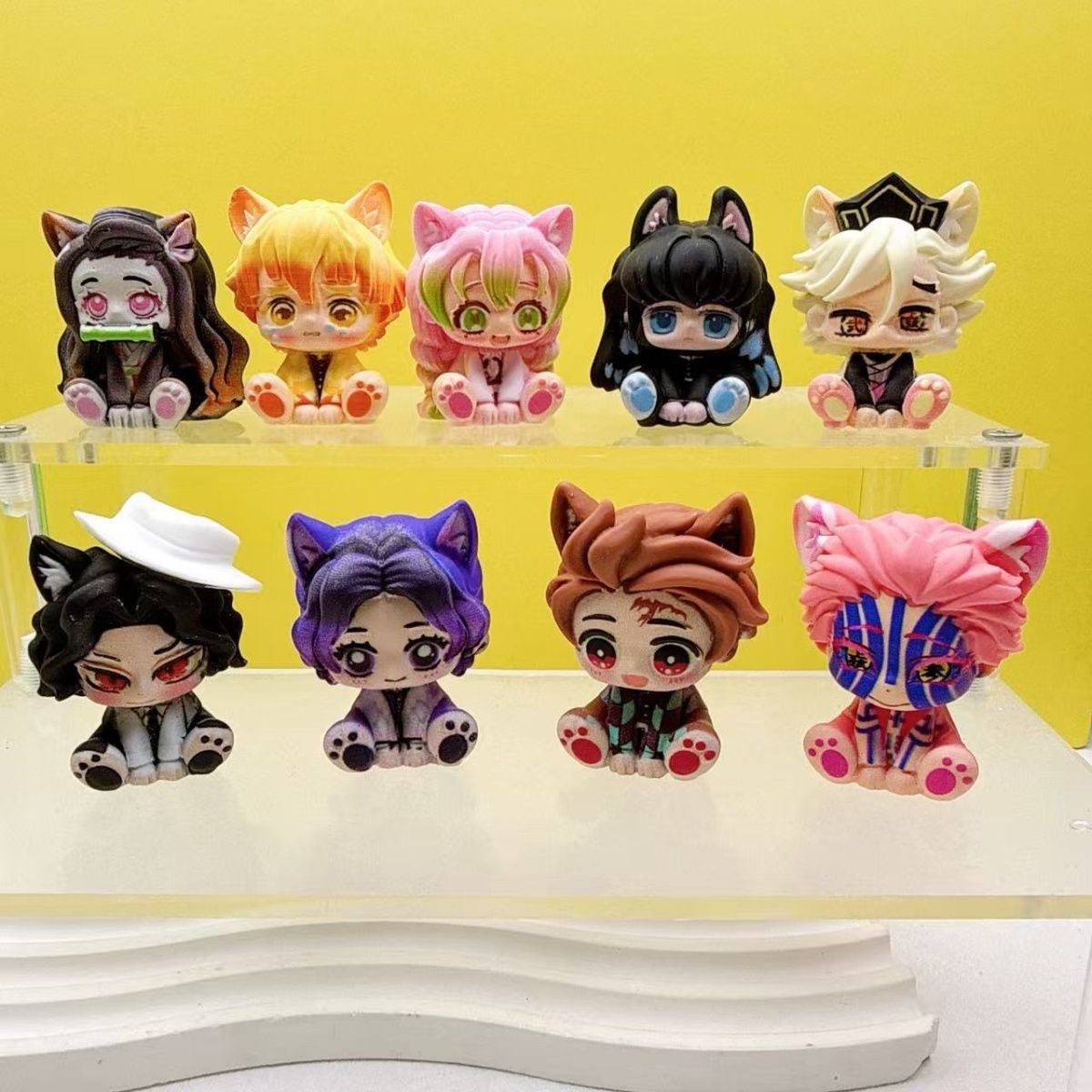 Demon Slayer Cute Chibi Figuri - Car Accessories Decoration recension och pris