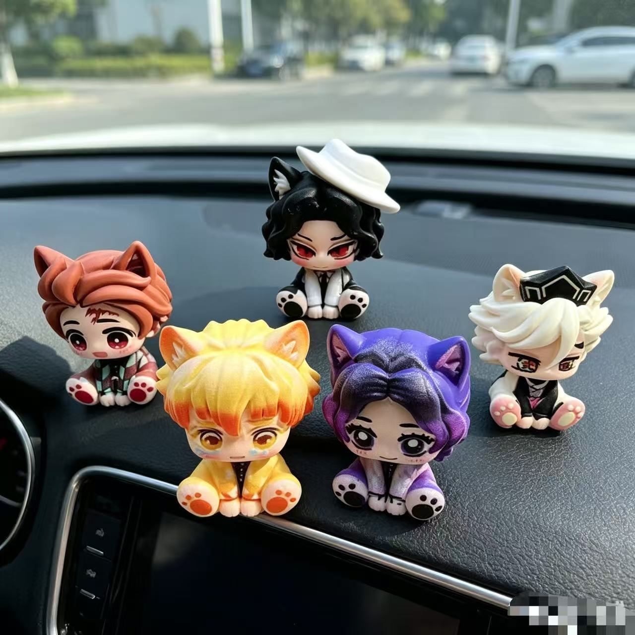 Demon Slayer Cute Chibi Figuri - Car Accessories Decoration recension och pris
