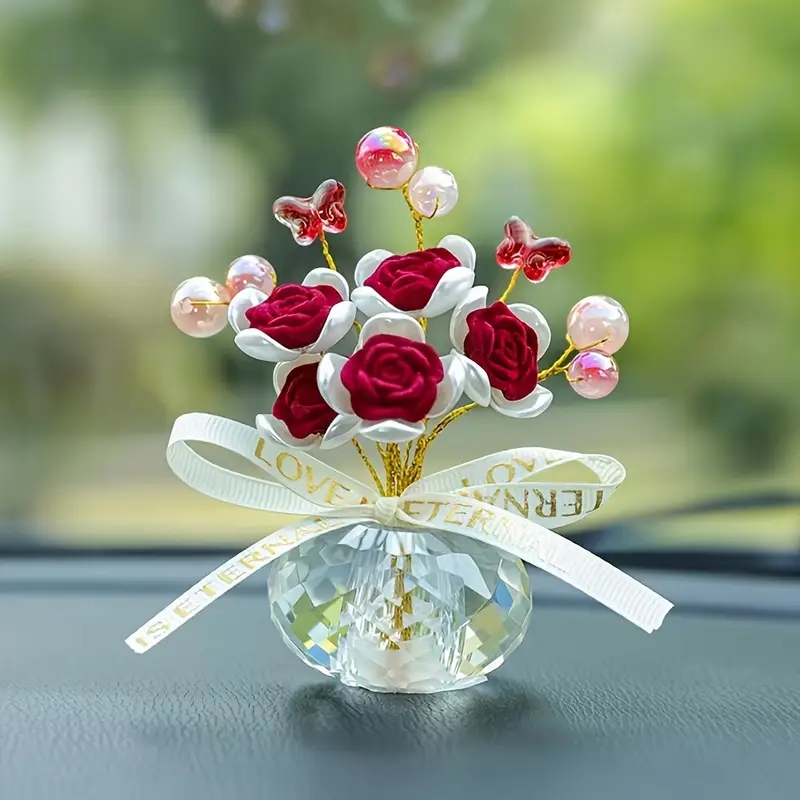 1PC Crystal Glass Rose Dashboa - Car Accessories Walmart recension och pris