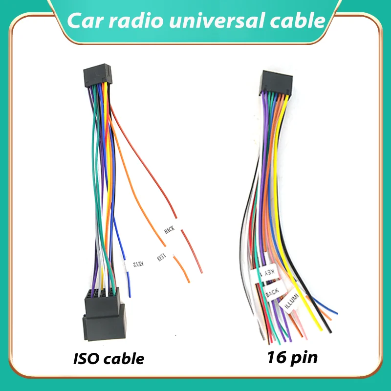 16 Pin To ISO Universal Power  - Car Accessories Usa recension och pris