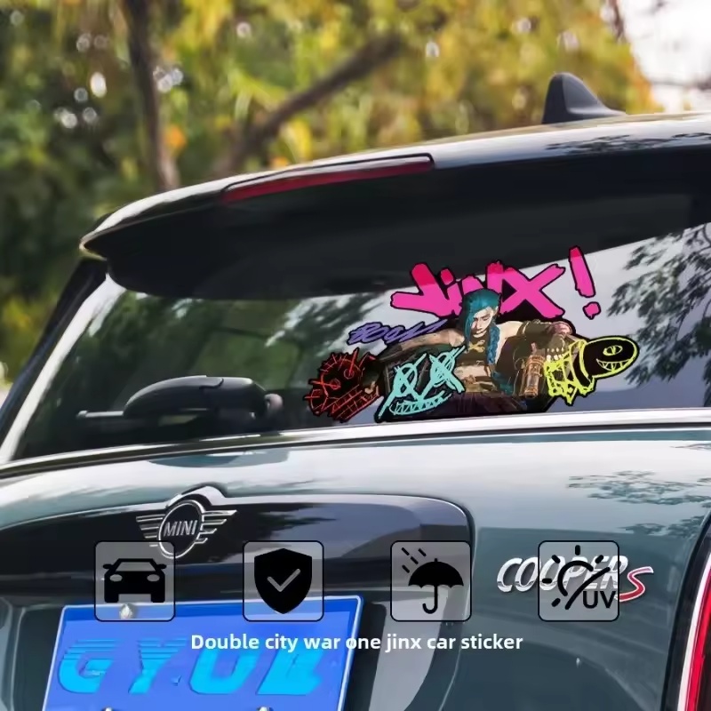 Arcane Jinx Graffiti Reflectiv - Car Accessories Decoration recension och pris