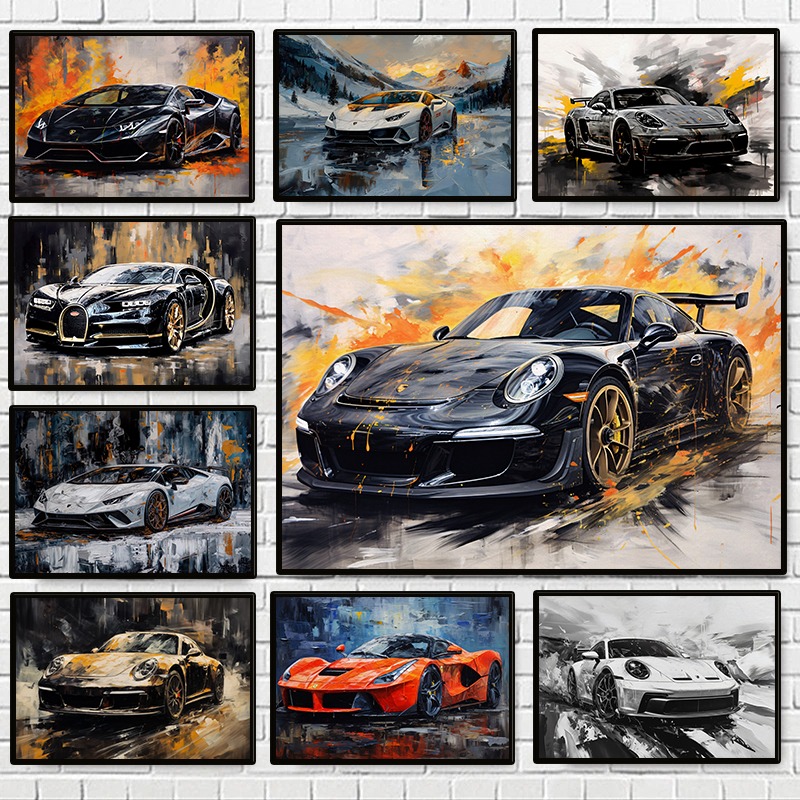 Modern Abstract Luxury Cars Po - Car Accessories Brand recension och pris