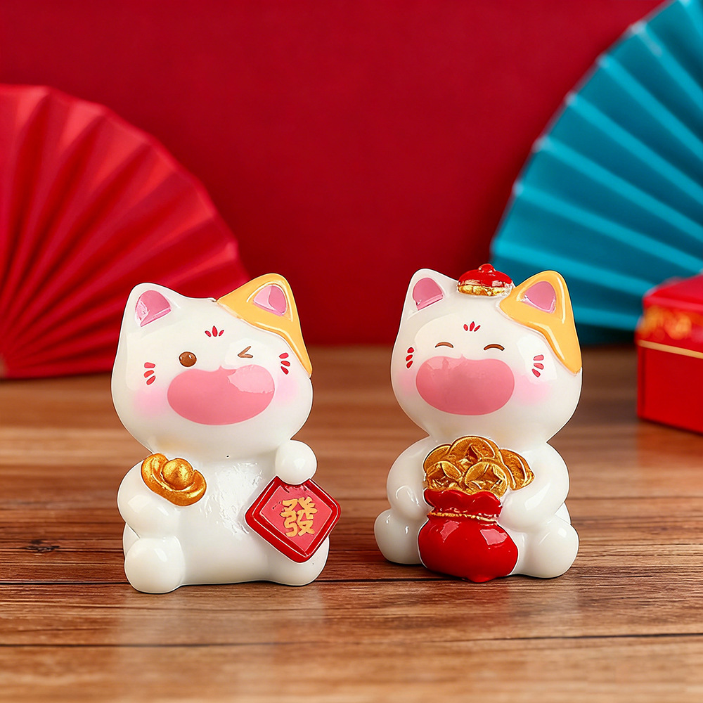 6Pcs Mini Lucky Cat Ornaments  - Car Accessories Walmart recension och pris
