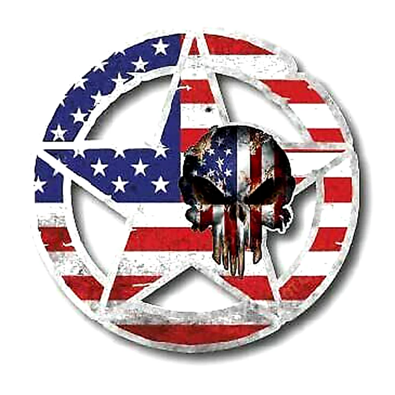 Car Stickers ARMY STAR SKULL U - Car Accessories Usa recension och pris