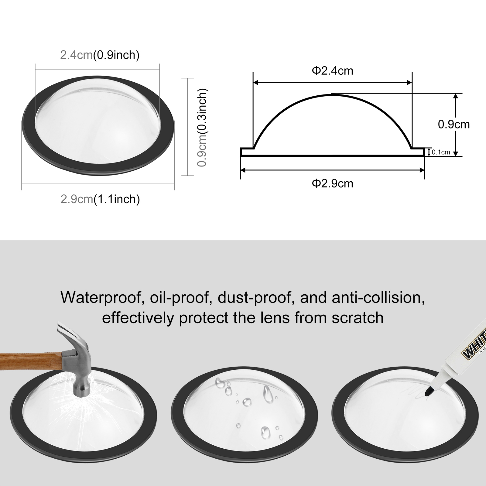Front Bumper Camera Lens Guard - Bumper Guard Protector recension och pris