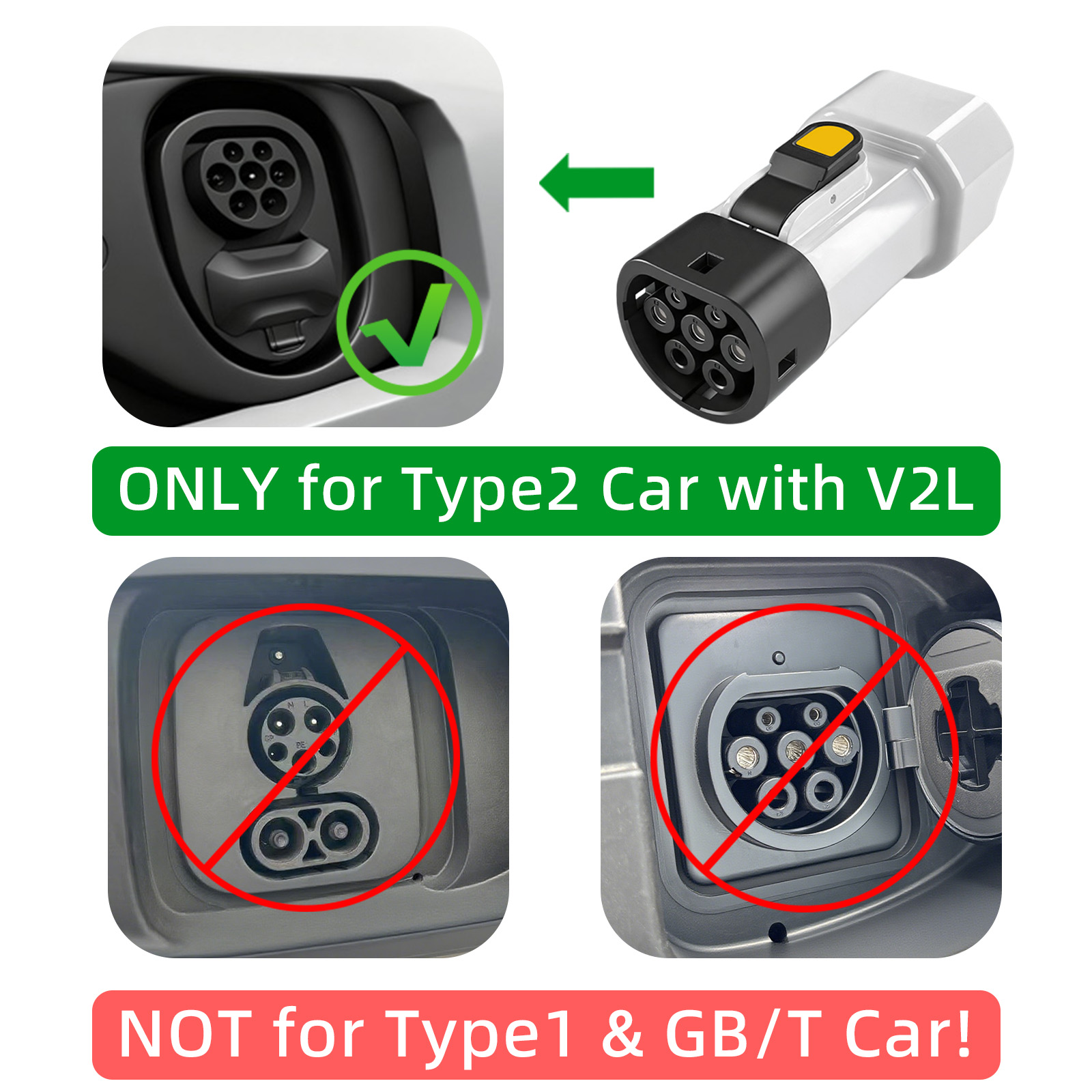 EVqiaoyi Type2 V2L Discharger  - Car Accessories Usa recension och pris