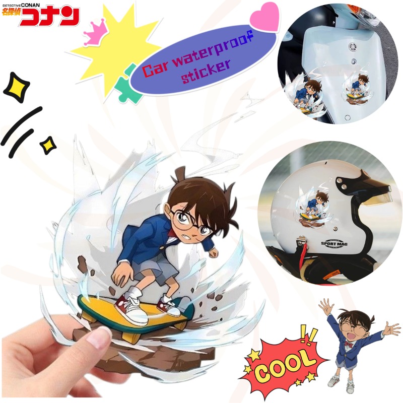 Detective Conan Cartoon Skateb - Car Accessories Decoration recension och pris