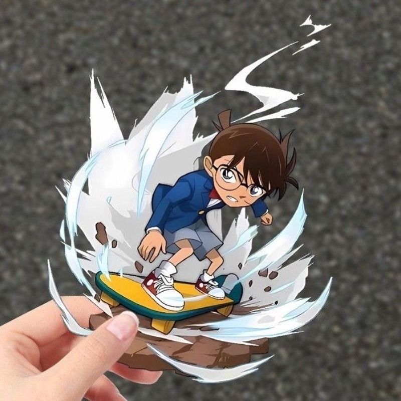 Detective Conan Cartoon Skateb - Car Accessories Decoration recension och pris
